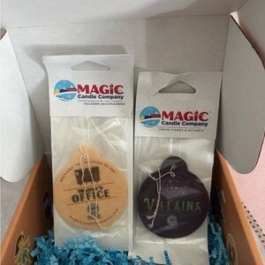 Scented Candle Holders - Tan and Purple